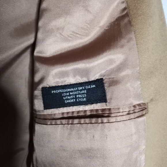 Jos. A. Bank Men's Cashmere Tan Fully Lined Single Breast Blazer Sportscoat 43L - Picture 8 of 11